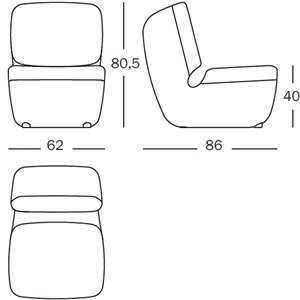 Butaca Nimrod Magis. Sillas, butacas y sillones de diseño contemporáneo.