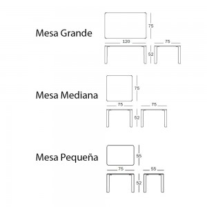 Mesa infantil Linus de Magis. Muebles infantiles de diseño contemporáneo.