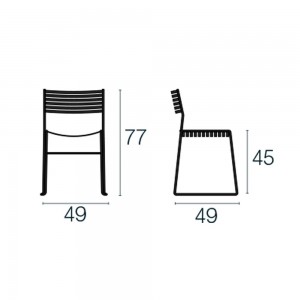 Silla Aero Apilable para exteriores de Emu. Sillas modernas.