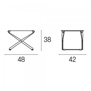 Reposapiés Plegable Ciak ideal para exteriores de Emu.