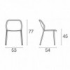 Silla Darwin para espacios exteriores de Emu. Sillas de diseño.