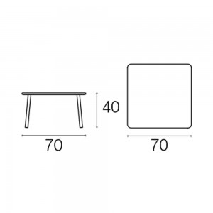 Mesa Baja Darwin para exteriores de Emu.