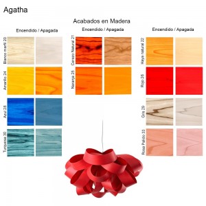 Lámpara suspensión Agatha SG de Luzifer.