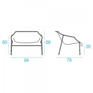 Sillón Heaven ideal para exteriores de Emu. Sillones de diseño.