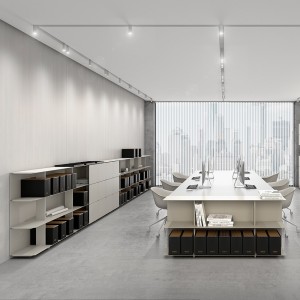 Estantería moderna Wing pared de Systemtronic. Muebles para oficina.