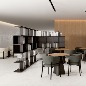 Estantería de diseño Wing pie de Systemtronic. Muebles para oficina.