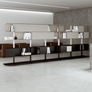 Estantería de diseño Wing pie de Systemtronic. Muebles para oficina.