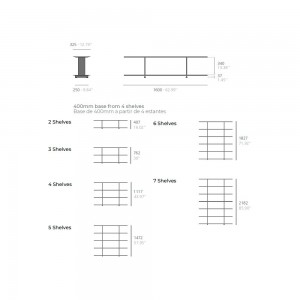 Estantería de diseño Wing pie de Systemtronic. Muebles para oficina.