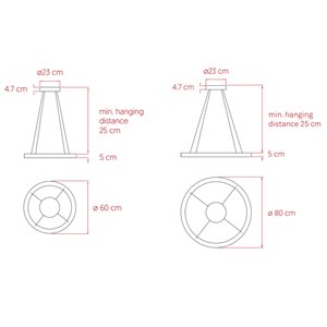 Lámpara de suspensión Oh! Line de LZF. Circulo de Luz diseño de Marivi Calvo & Burkhard Dämmer