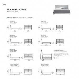 Cama moderna tapizadaa Hamptons de Casadesús
