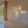 Lámpara aplique pared Lens Wall Oval. Luzifer. Lampara de luz LED Circular diseño de  Mut Design