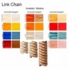 Lámpara suspensión Link Chain de Luzifer. Increíble lámpara en forma de Möbius en tres dimensiones.