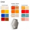 Lámpara aplique pared Orbit de Luzifer. Sencilla  lámpara cuya forma está hecha a mano girando un trozo de chapa de madera