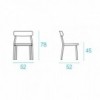 Silla Grace para espacios exteriores Emu. Sillas de diseño.