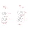 Lámpara suspensión Swirl de Luzifer. Posee forma de remolino, lograda retorciendo una pantalla de madera.