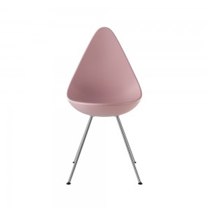 Silla carcasa plástica Drop. Fritz Hansen con acabados elegantes de alta calidad.