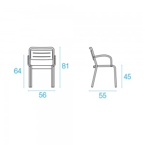 Butaca Urban moderna y cómodo ideal para ambientes exteriores de Emu.