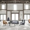 Sofá Lissoni. Fritz Hansen con un acabado moderno de alto lujo.