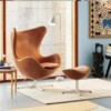 Reposapiés  Egg de Frizt Hanse con un diseño danes moderno y elegante,