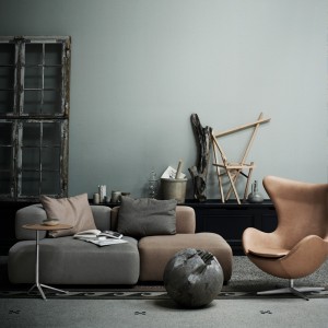 Sillón Egg de piel Frizt Hanse con un diseño danes moderno y elegante.