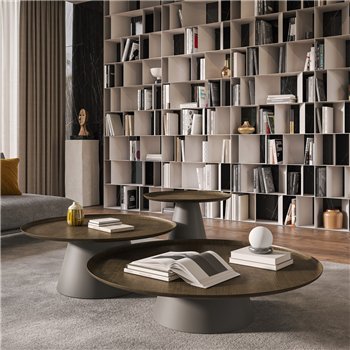 Mesa auxiliar Amerigo de Cattelan Italia. Mesa auxiliar con diseño moderno y elegante.