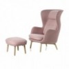 Sillón Ro patas de madera. Fritz Hansen con un diseño elegante de alta calidad