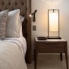 Lámpara sobremesa Athena de Contardi con diseño elegante, vanguardista y moderno.