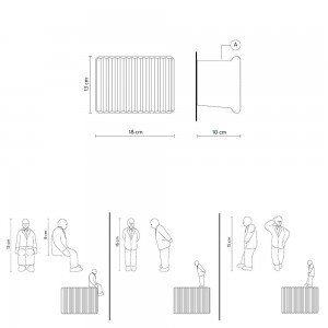 Aplique de pared Umarell de Karman. Iluminación de diseño.