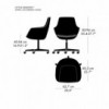 Silla Little Giraffe ruedas. Fritz Hansen con un acabado moderno de alto lujo.