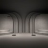 Lámpara pie moderna para interior Flo Lounge de Lumina y Foster + Partners