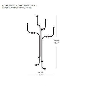 Perchero pared Coat Tree. Fritz Hansen de calidad superior, elegante y moderno.