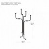 Perchero pared Coat Tree. Fritz Hansen de calidad superior, elegante y moderno.