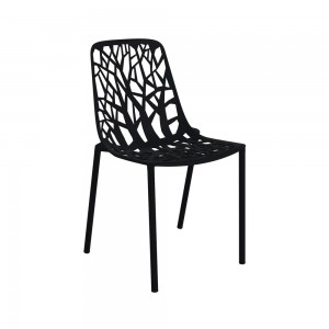 Silla Forest de diseño moderno y elegante de Fast. Sillas metálicas para exteriores.