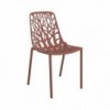Silla Forest de diseño moderno y elegante de Fast. Sillas metálicas para exteriores.