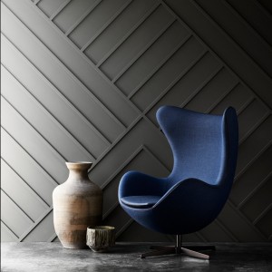Sillón Egg tapizada Frizt Hanse con un diseño danes moderno y elegante.