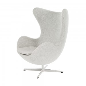 Sillón Egg tapizada Frizt Hanse con un diseño danes moderno y elegante.