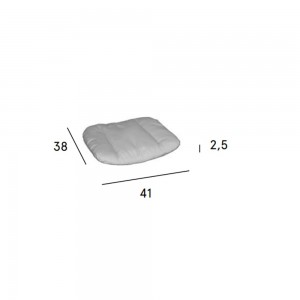 Cojín desenfundable Forest/Rion para silla/butaca/taburete apto para ambientes exteriores de Fast.