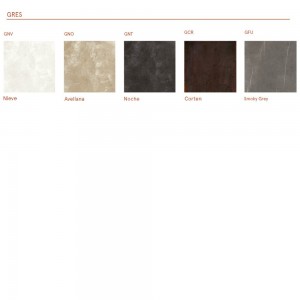 Mesa rectangular Gres Moai de Fast de exterior con diseño moderno y elegante.