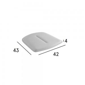 Cojín de asiento Ria de Fast para sillones ideal para espacios exteriores modernos.