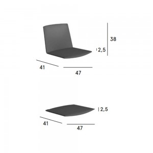 Silla Zebra de Fast. Sillas modernas y resistentes a espacios exteriores.