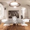 Lámpara suspensión Eclisse de Contardi con anillos LED y diseño moderno, elegante y sofisticado.