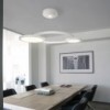 Lámpara suspensión Eclisse de Contardi con anillos LED y diseño moderno, elegante y sofisticado.