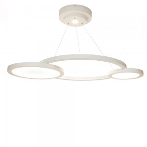 Lámpara suspensión Eclisse de Contardi con anillos LED y diseño moderno, elegante y sofisticado.
