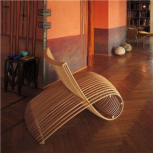 Butaca Wooden chair. diseño de Cappellini. Muebles de diseño