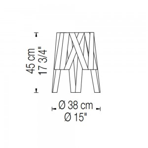 Lámpara de sobremesa Dress M de Fambuena moderna de diseño versátil.