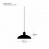 Lámpara supensión Kaiser Idell. Fritz Hansen con un diseño elegante de alto lujo.