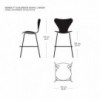 Silla Junior Series 7. Fritz Hansen elegante y moderna con estilo de lujo.