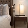 Lámpara de pared Flexiled Leather de Contardi con diseño elegante, elegante y moderno.