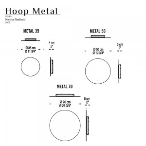 Aplique Hoop Metal de Fambuena iluminación. Lámparas modernas.