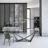 Mesa Skorpio de Cattelan Italia. Muebles modernos italianos. Mesas de cristal.